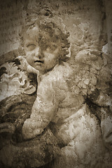 Image showing Marble angel postcard