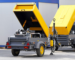 Image showing Mobile air compressor