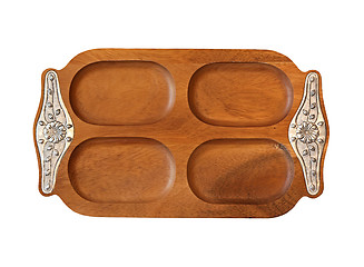 Image showing Wooden tray