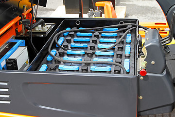 Image showing Forklift batteries