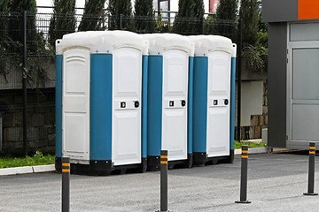 Image showing Mobile toilet cabins