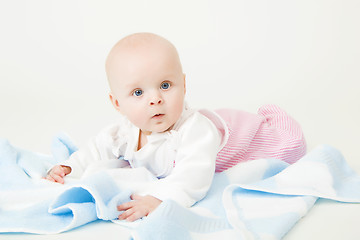 Image showing blue-eyed baby