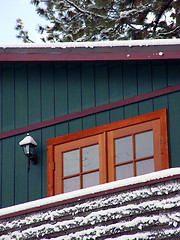 Image showing Cabin in a wood