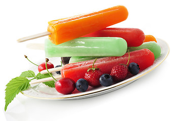 Image showing ice cream pops