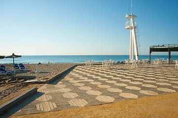 Image showing Sunny beach terrace
