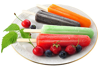 Image showing ice cream pops