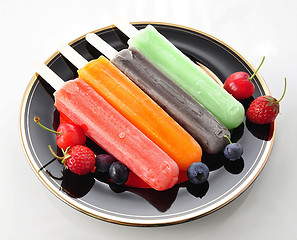 Image showing ice cream pops