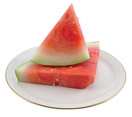 Image showing slices of watermelon