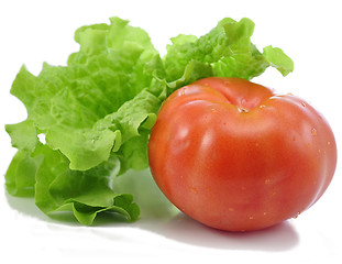 Image showing tomato and lettuce 