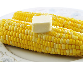 Image showing corn with butter