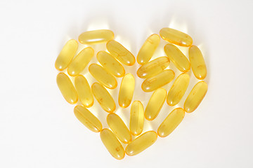 Image showing Fish oil capsules