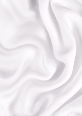 Image showing Smooth elegant white silk