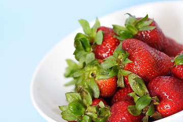 Image showing Strawberries in a bowl