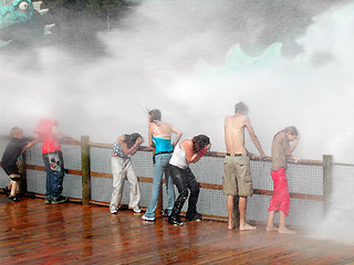 Image showing Wet people