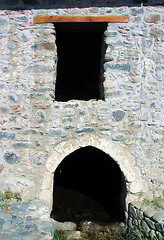 Image showing The wall of a mill building. Flasou. Cyprus