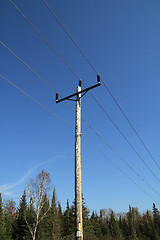 Image showing electrical post