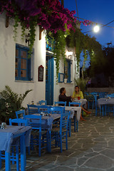 Image showing greek taverna night