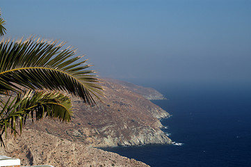 Image showing trees over island cliffs