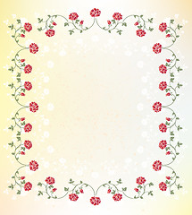 Image showing floral frame