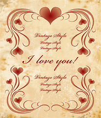 Image showing vinage valentines day card