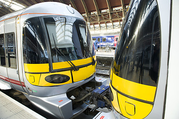 Image showing Two trains