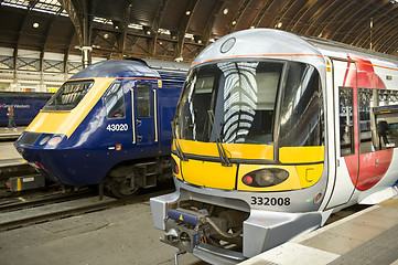 Image showing Two trains