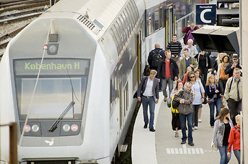 Image showing Train arrival