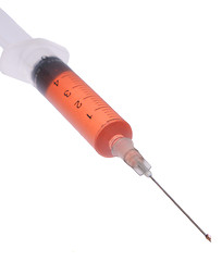 Image showing Medical syringe.