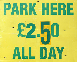 Image showing Parking sign