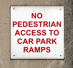 Image showing A sign