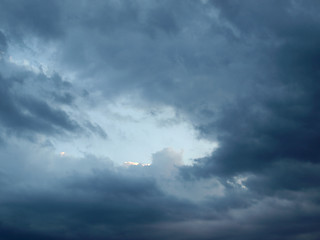 Image showing Stormy weather sky