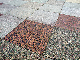 Image showing Concrete sidewalk pavement