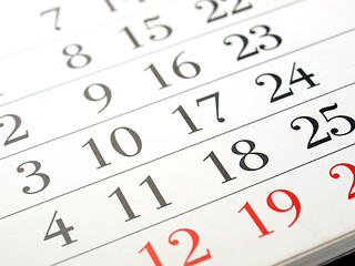 Image showing Calendar picture