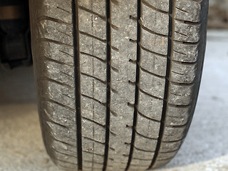 Image showing Wheel tyre