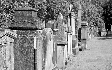 Image showing Glasgow cemetery