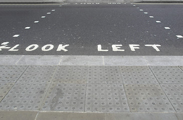 Image showing Look Left sign