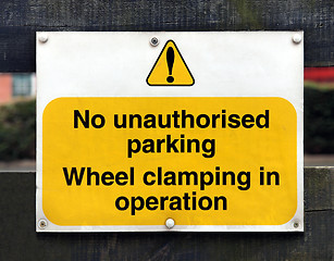 Image showing Parking sign