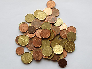 Image showing Euro coins