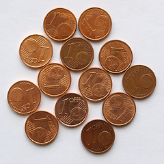 Image showing Euro coins