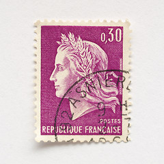 Image showing French stamp