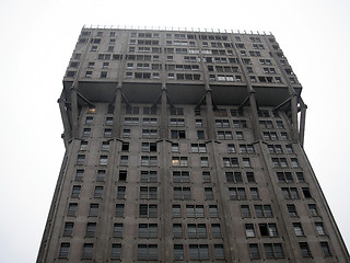 Image showing Torre Velasca brutalist architecture Milan