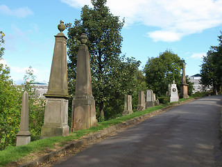 Image showing Glasgow cemetery