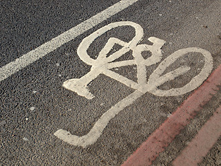 Image showing Bike sign