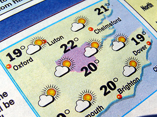 Image showing Weather forecast