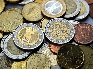 Image showing Euro coins