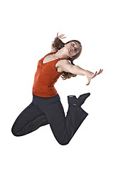 Image showing Jumping dancer