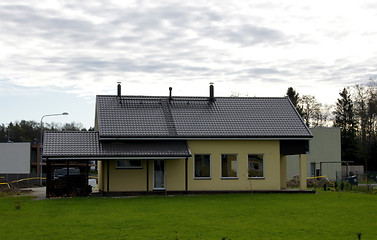 Image showing The house and the sky