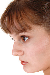 Image showing Girl in head shot.