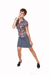 Image showing Young girl in skirt.