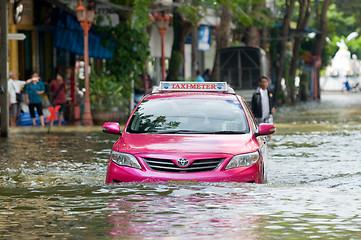 Image showing Monsoon flooding in Bangkok, October 2011